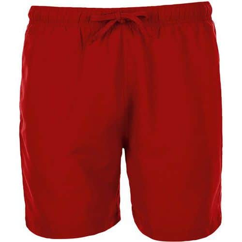 Short de bain personnalisable homme rouge