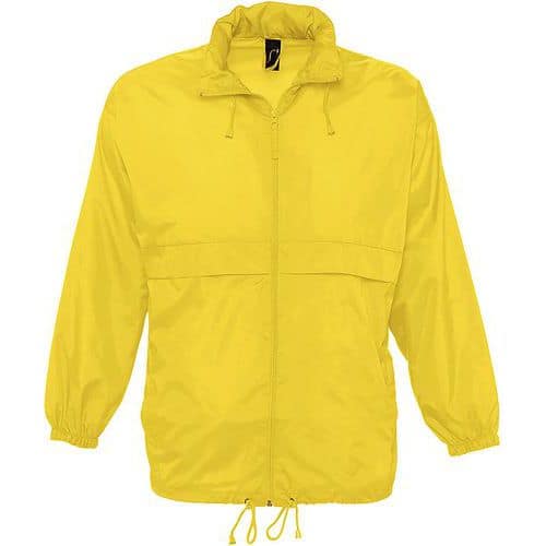 Coupe-vent déperlant en nylon JAUNE