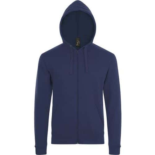 Veste zippée à capuche en coton FRENCH MARINE