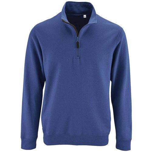 Sweat personnalisable col camionneur en coton ROYAL