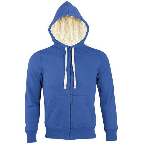 Veste zippée doublée sherpa en coton ROYAL