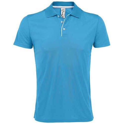 Polo personnalisable homme en polyester AQUA