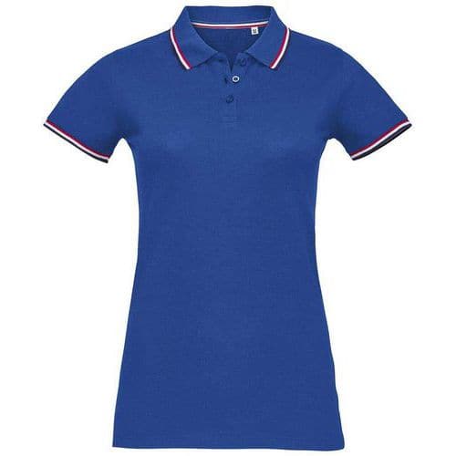 Polo personnalisable femme prestige en coton ROYAL