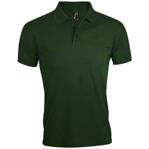 Polo personnalisable homme prime en polyester VERT BOUTEILLE