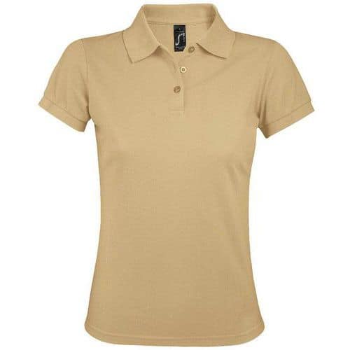 Polo personnalisable femme prime en polyesterSABLE