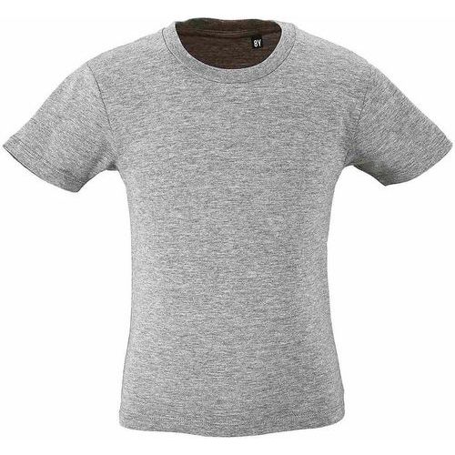 Tee-shirt personnalisable enfant en coton organique bio GRIS CHINÉ