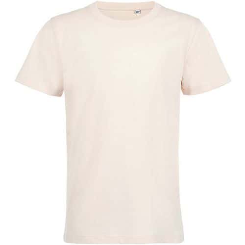 Tee-shirt personnalisable enfant en coton organique bio ROSE CREMEUX