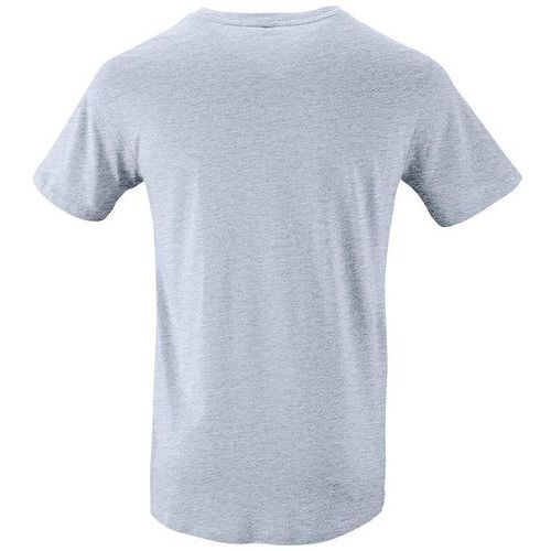 Tee-shirt personnalisable homme en coton organique bio BLEU CIEL CHINE