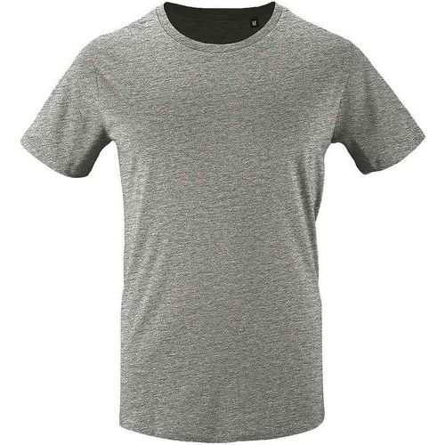 Tee-shirt personnalisable homme en coton organique bio GRIS CHINÉ