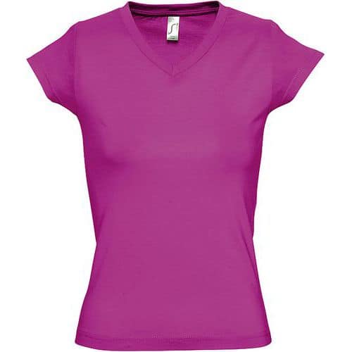 Tee-shirt personnalisable femme en cotonFUCHSIA