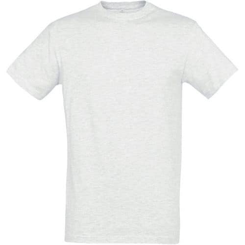 Tee-shirt personnalisable homme en coton BLANC CHINÉ