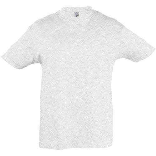 Tee-shirt personnalisable enfant en coton BLANC CHINÉ