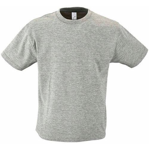 Tee-shirt personnalisable enfant en coton GRIS CHINÉ