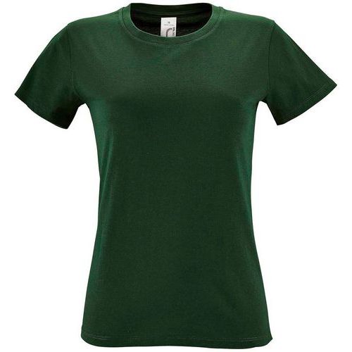 Tee-shirt personnalisable femme en coton VERT BOUTEILLE