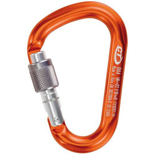 Mousqueton escalade - Climbing Technology - Snappy SG Poli orange