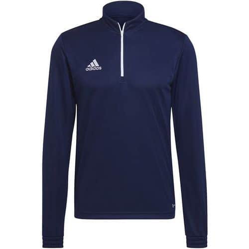 Sweat demi-zip - adidas - entrada 22 training bleu marine