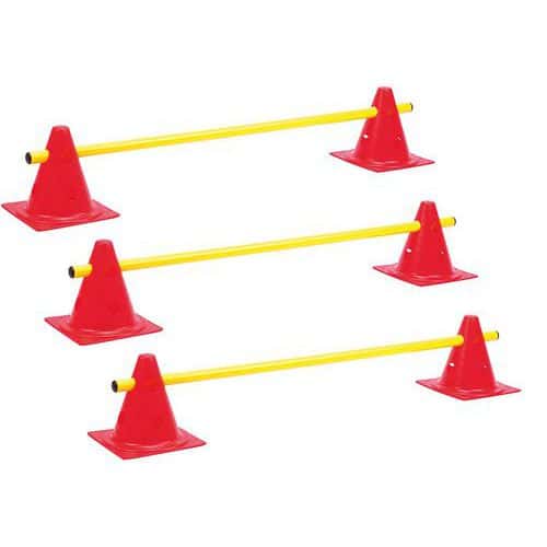 LOT 3 MINI-HAIES CONES 18cm ECO REGLABLE HAUTEUR: 7-14 cm