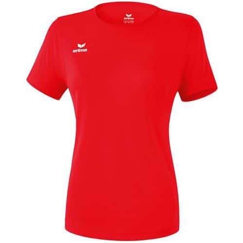 T-shirt fonctionnel teamsport - Erima - casual basic femme rouge