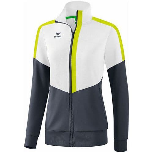 Veste worker - Erima - squad femme blanc/slate grey/bio lime