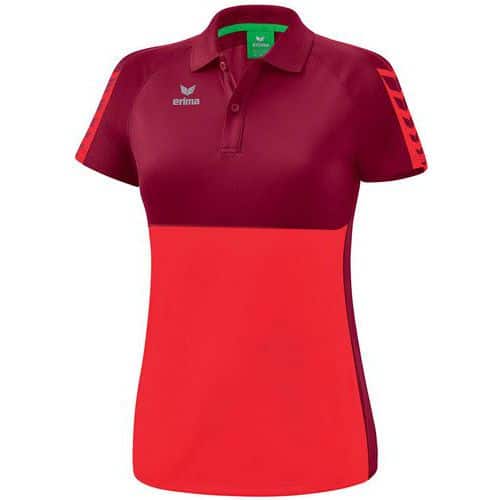 Polo femme - Erima - Six Wings rouge/bordeaux