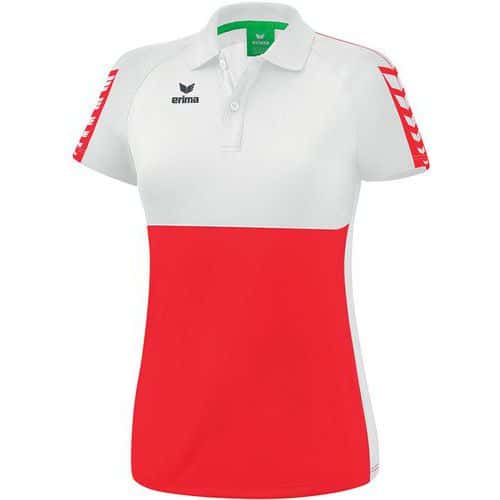 Polo femme - Erima - Six Wings rouge/blanc