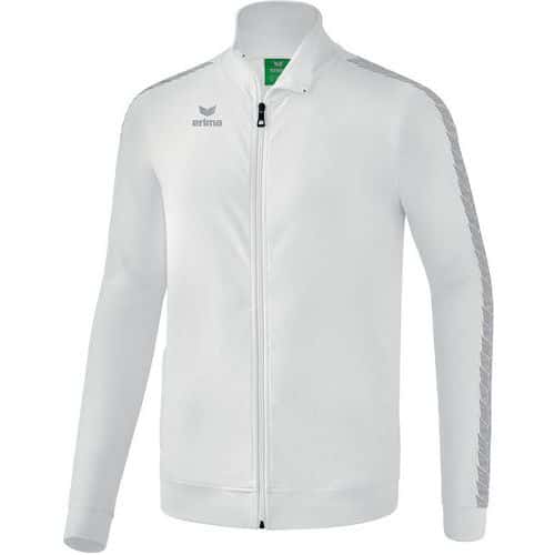 Veste de survêtement - Erima - Tracktop Essential Team blanc/grey