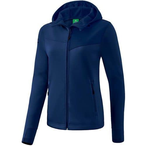 Veste softshell avec poignet passe pousse - Erima - Performance navy