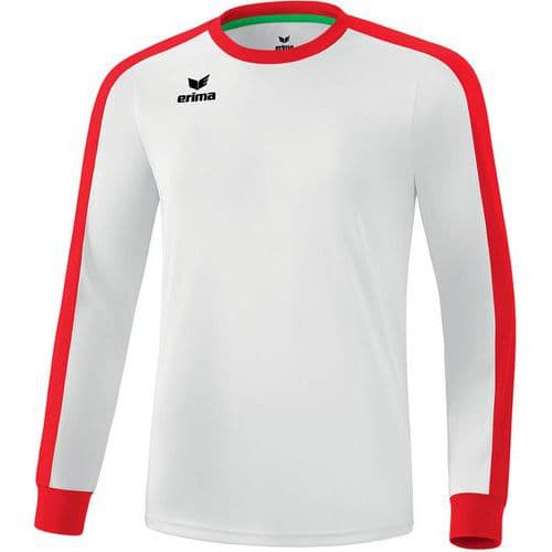 Maillot de foot manches longues enfant - Erima - Retro Star blanc/rouge