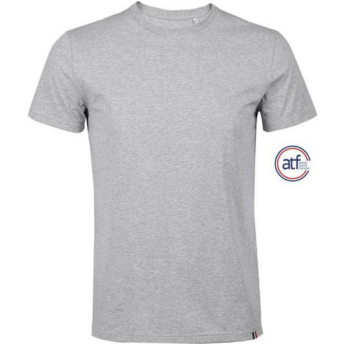 Tee-shirt personnalisable homme en coton GRIS CHINÉ