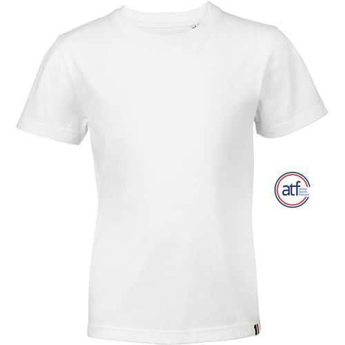 Tee-shirt personnalisable col rond enfant en coton BLANC