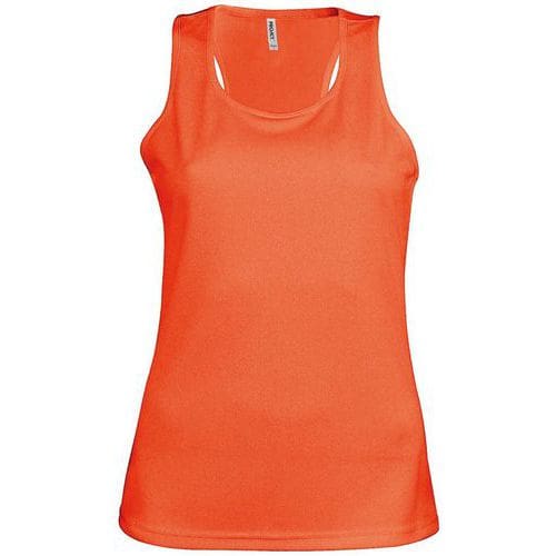 Débardeur féminin Orange fluo