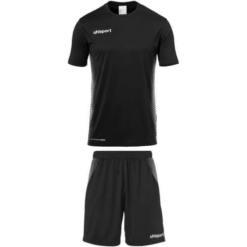 Maillot/short Uhlsport Score manches courtes Enfant noir/blanc