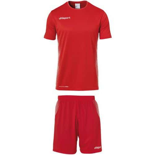 Maillot/short Uhlsport Score manches courtes Enfant rouge/blanc