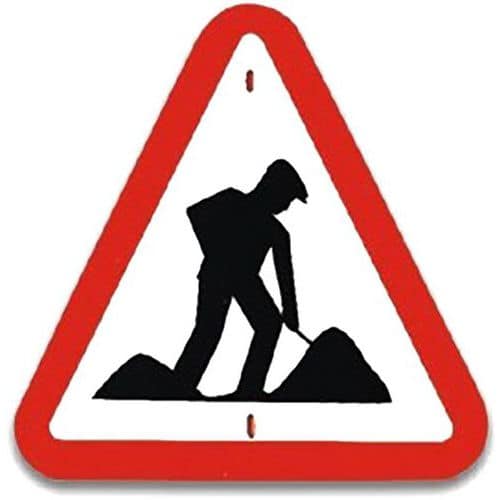 Panneau de signalisation- Travaux routier