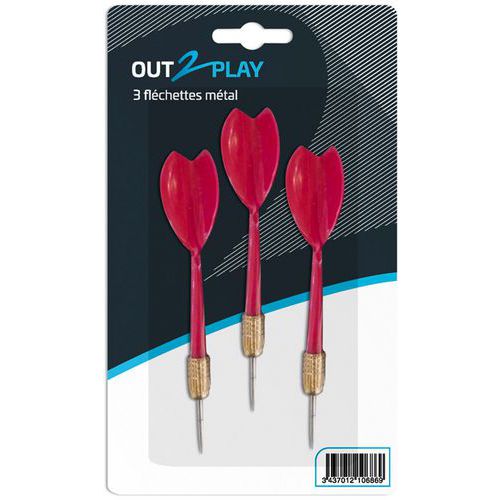 Lot de 3 flechettes métal