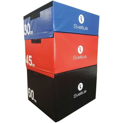 Set de 3 plyobox mousse 30/45/60 cm - Sveltus