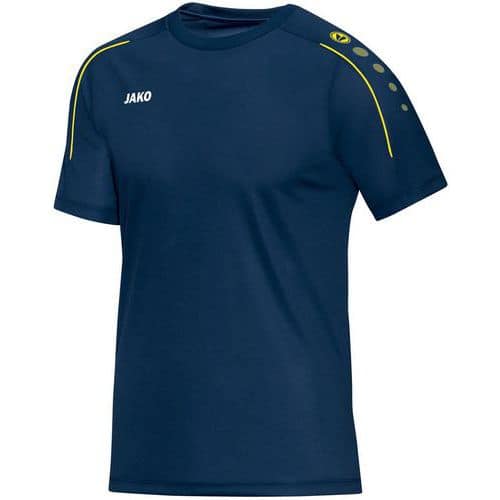 Tee-shirt Jako Classico Bleu nuit/Citron