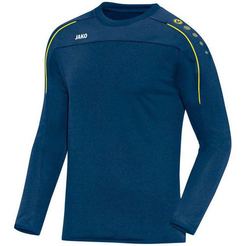 Sweat Top Jako Classico Bleu nuit/Citron