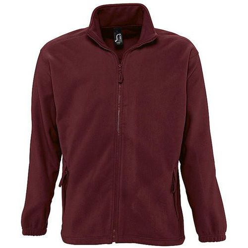 Veste polaire zippée expert bordeaux