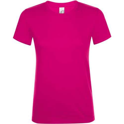 Tee-shirt personnalisable FUCHSIA FEMININ CLASSIC 150g