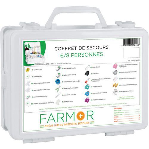 Coffret de secours 8 personnes Multirisques - FARMOR