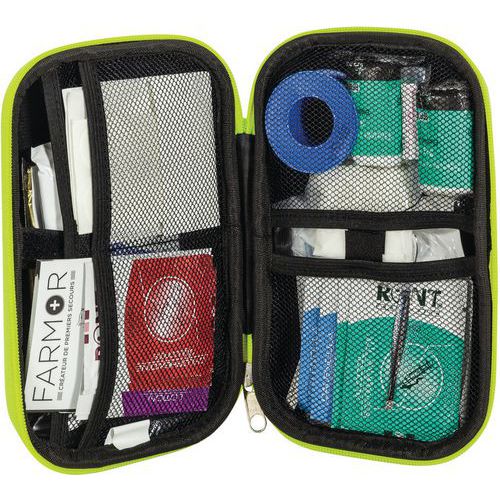 Trousse de secours Véhicule 4 personnes Polyuréthane Jaune - FARMOR