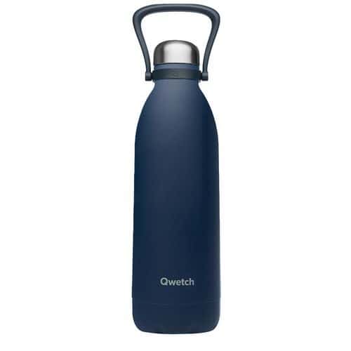 Bouteille isotherme 1,5L bleu garnite - Qwetch