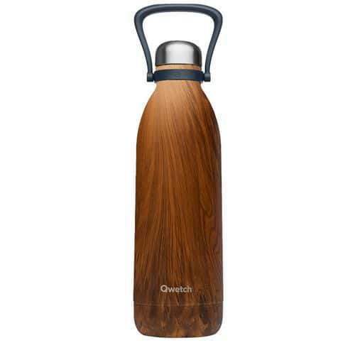 Bouteille isotherme 1,5L wood - Qwetch