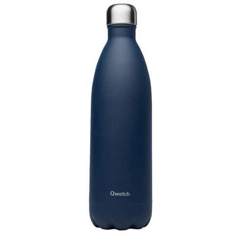 Bouteille isotherme 1L bleu garnite - Qwetch