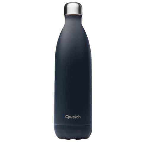 Bouteille isotherme 1L carbone matt - Qwetch