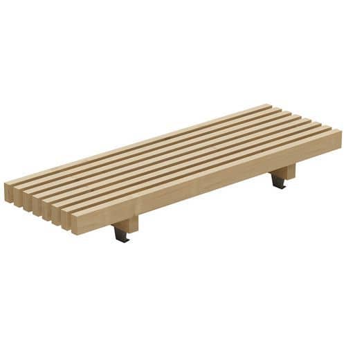 Banquette basse Modulam 2 pieds traité classe IV Mobextan