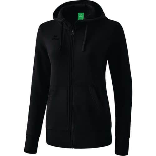 Veste sweat à capuche - Erima - femme noir