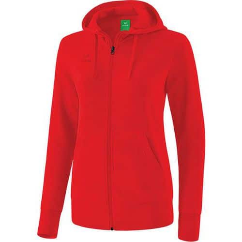 Veste sweat à capuche - Erima - femme rouge