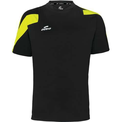 Tee-shirt action - Eldera - noir/jaune fluo